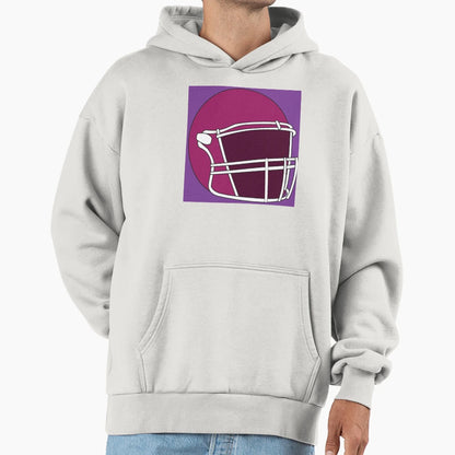 Football Helmet Hoodie - Trendy Graphic for Adults - T-Shirt, Sweatshirt, Hoodie
