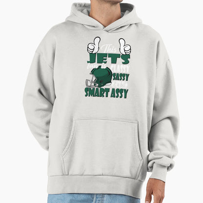This Football Fan Is Classy Sassy And Hoodie - Novelty Apparel for Adults - T-Shirt, Sweatshirt, Hoodie