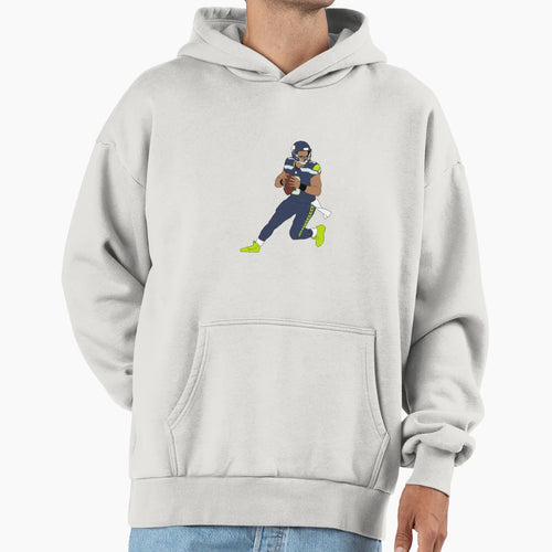 Seattle Seahawks Russell Wilson Hoodie - Aesthetic Graphic for Adults - T-Shirt, Sweatshirt, Hoodie
