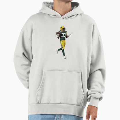 Aaron Jones Hoodie - Novelty Apparel for Adults - T-Shirt, Sweatshirt, Hoodie