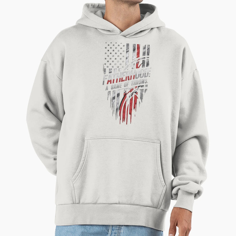 Fatherhood Game Throws Hoodie - Streetwear Style Unisex - T-Shirt, Sweatshirt, Hoodie