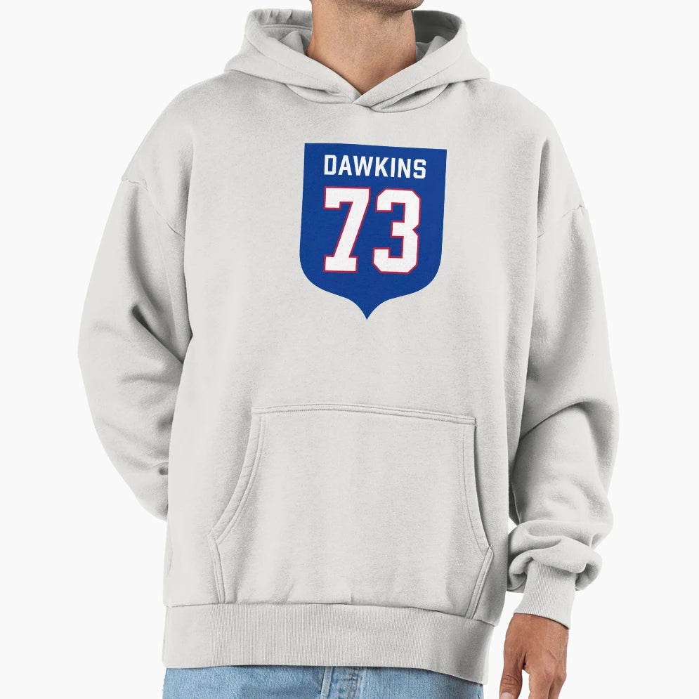 Dion Dawkins 73 Emblem Hoodie - Trendy Graphic for Adults - T-Shirt, Sweatshirt, Hoodie