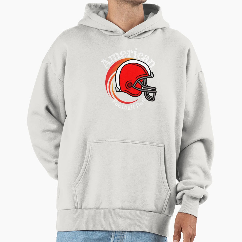 American Football Dad Hoodie - Graphic Print Men Women - T-Shirt, Sweatshirt, Hoodie