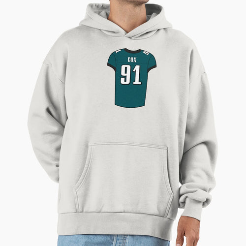 Fletcher Cox Home Jersey Hoodie - Minimalist Print for Adults - T-Shirt, Sweatshirt, Hoodie