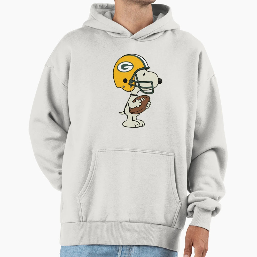 Snoopy Green Bay Packers Game Day Hoodie - Custom Art Print Unisex - T-Shirt, Sweatshirt, Hoodie