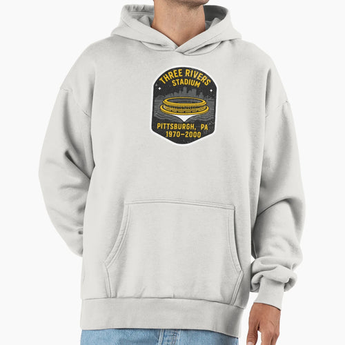 Three Rivers Stadium Pittsburgh Hoodie - Minimalist Print Men Women - T-Shirt, Sweatshirt, Hoodie