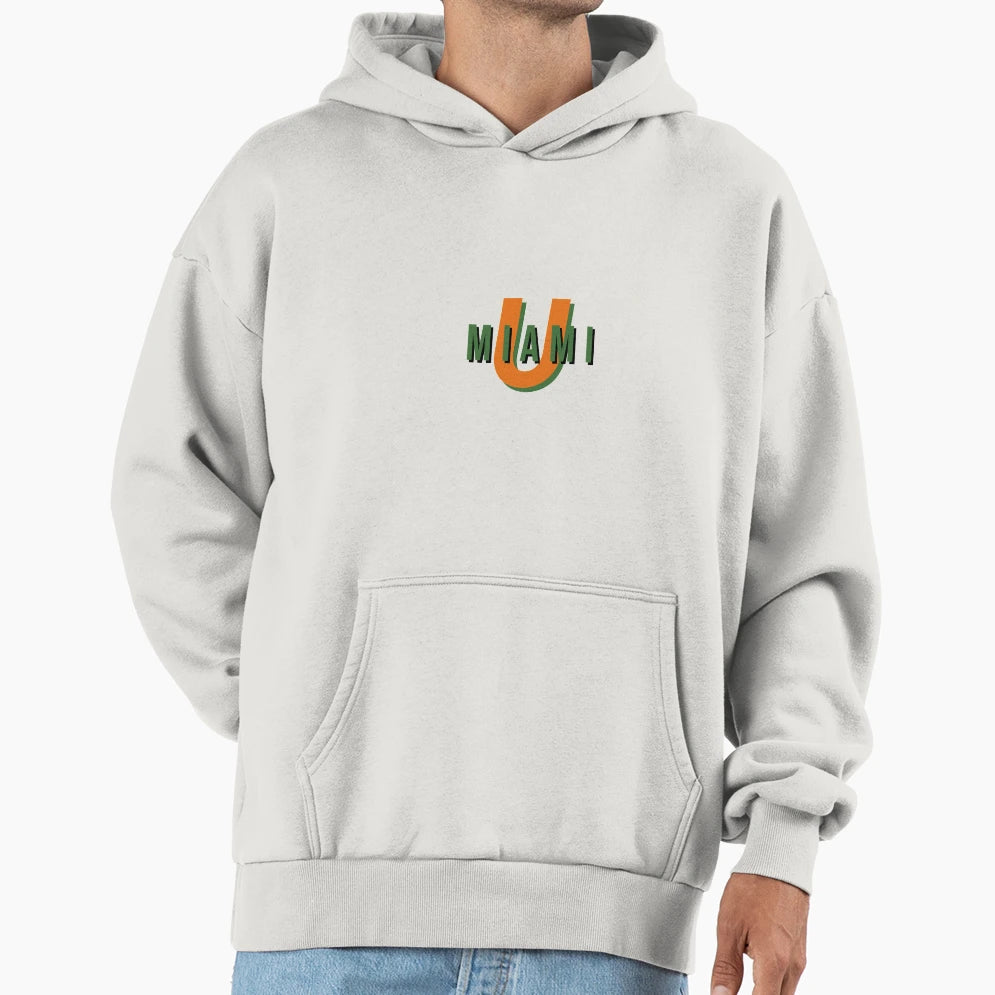 University Miami U Miami Hoodie - Graphic Print for Adults - T-Shirt, Sweatshirt, Hoodie