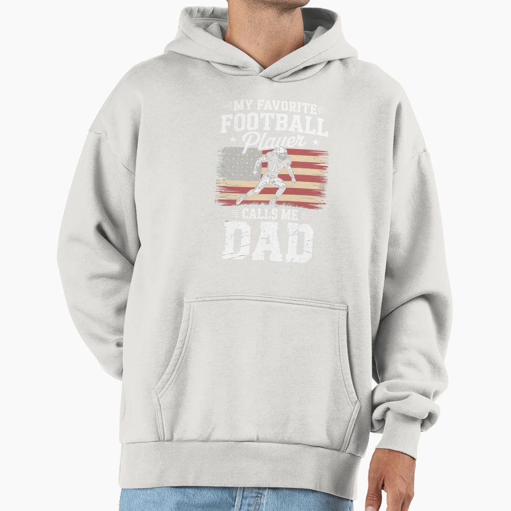My Favorite Football Player Calls Me Hoodie - Unique Graphic for Adults - T-Shirt, Sweatshirt, Hoodie