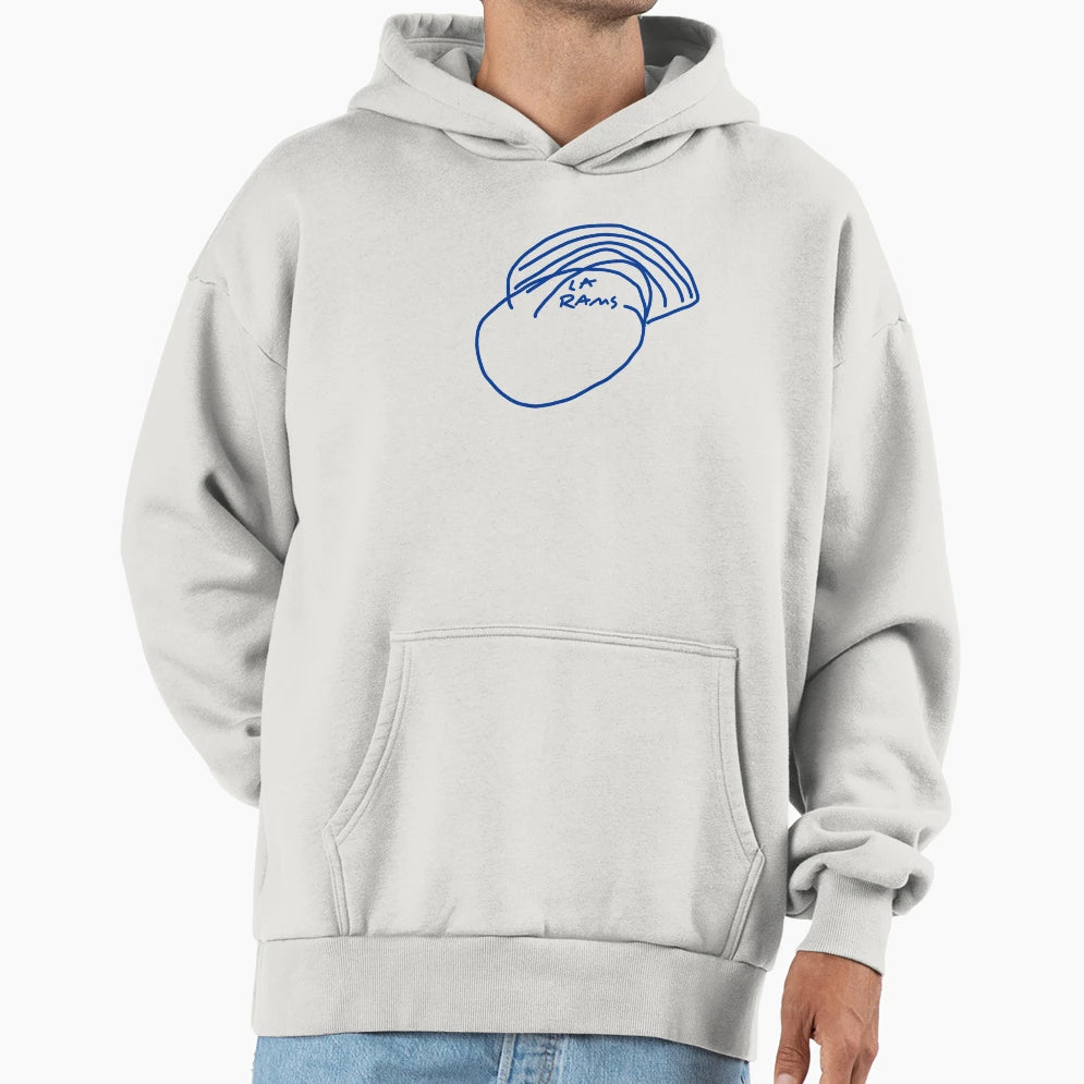Pukafied Rams Logo Hoodie - Custom Art Print Unisex - T-Shirt, Sweatshirt, Hoodie