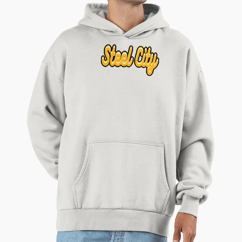 Pittsburgh Steel City Cursive Triple T-Shirt - Unique Graphic Unisex - T-Shirt, Sweatshirt, Hoodie