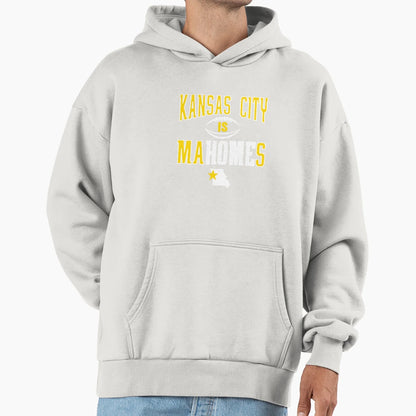 Go All Out And Kansas City Is Mahomes Hoodie - Minimalist Print Unisex - T-Shirt, Sweatshirt, Hoodie