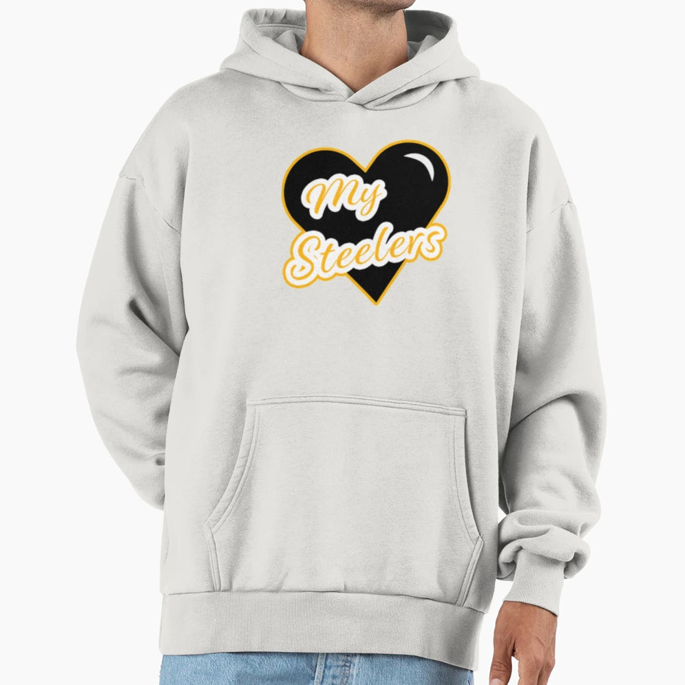 Heart My Pittsburgh Hoodie - Streetwear Style for Adults - T-Shirt, Sweatshirt, Hoodie