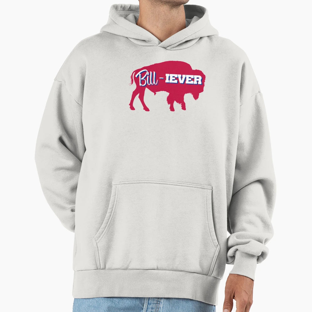 Bill Iever Hoodie - Minimalist Print Men Women - T-Shirt, Sweatshirt, Hoodie
