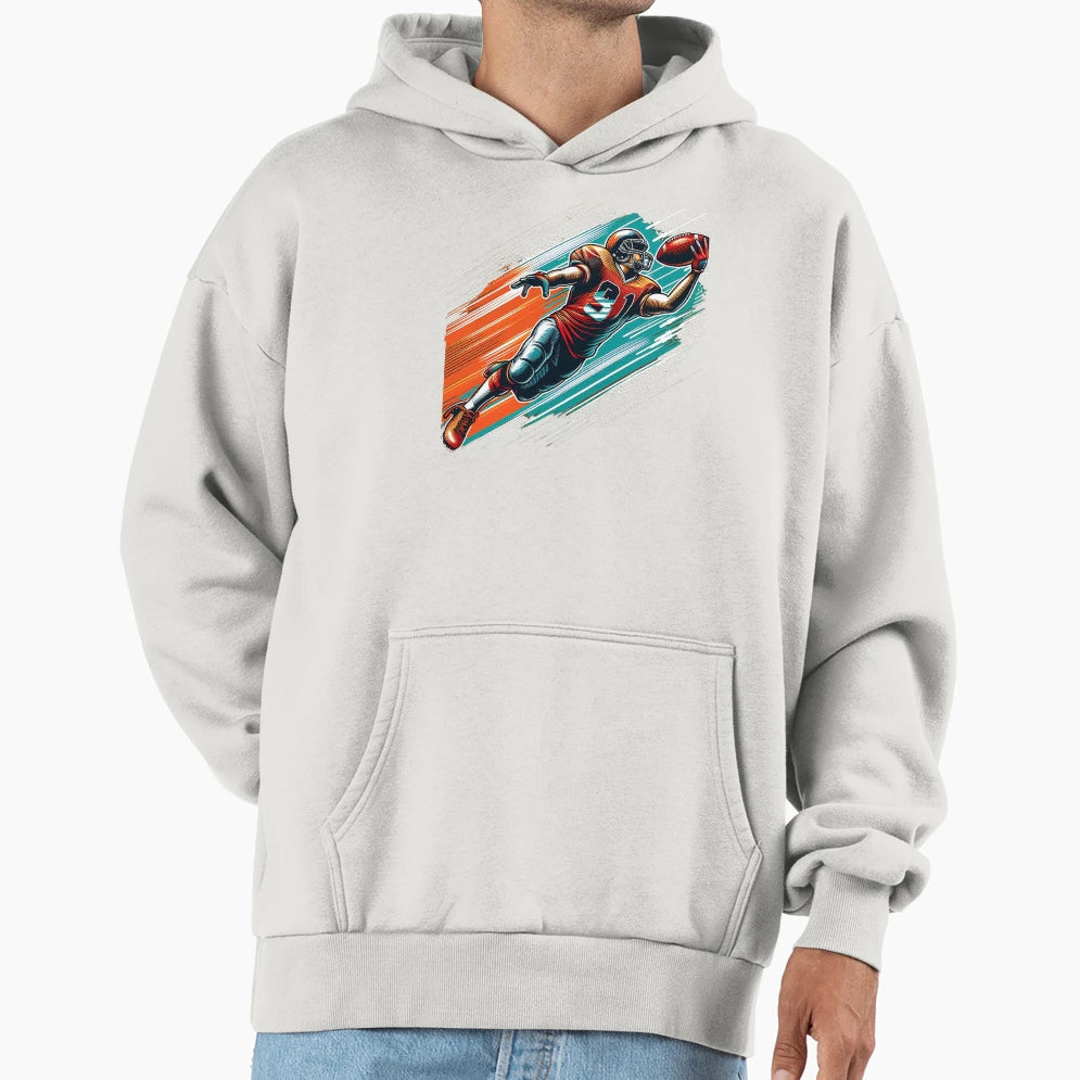 Rugby Player Hoodie - Streetwear Style Men Women - T-Shirt, Sweatshirt, Hoodie
