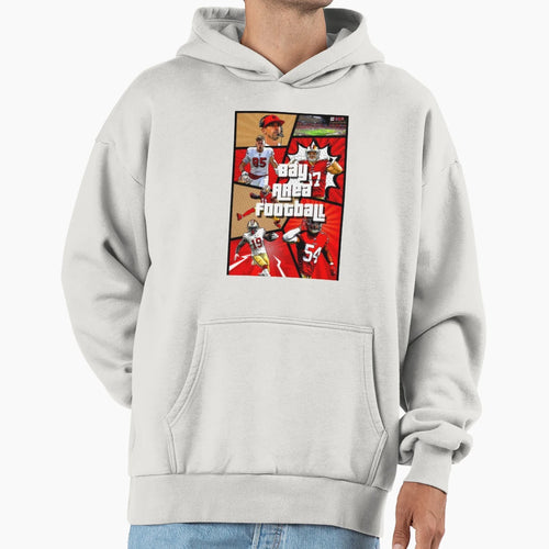 Bay Area Football Hoodie - Aesthetic Graphic Unisex - T-Shirt, Sweatshirt, Hoodie