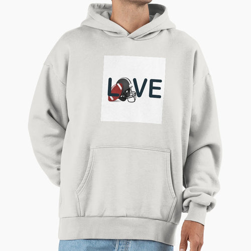 Love Football Hoodie - Aesthetic Graphic for Adults - T-Shirt, Sweatshirt, Hoodie