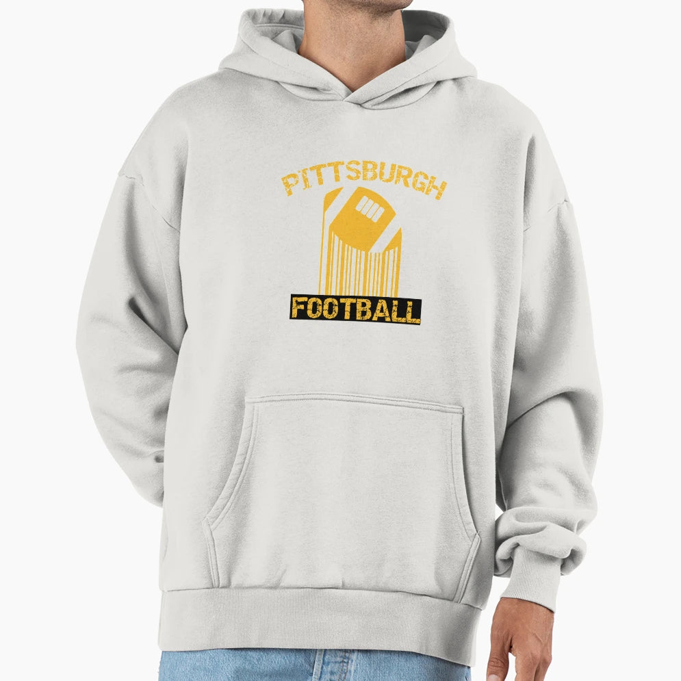 Pittsburgh Football Hoodie - Minimalist Print Men Women - T-Shirt, Sweatshirt, Hoodie