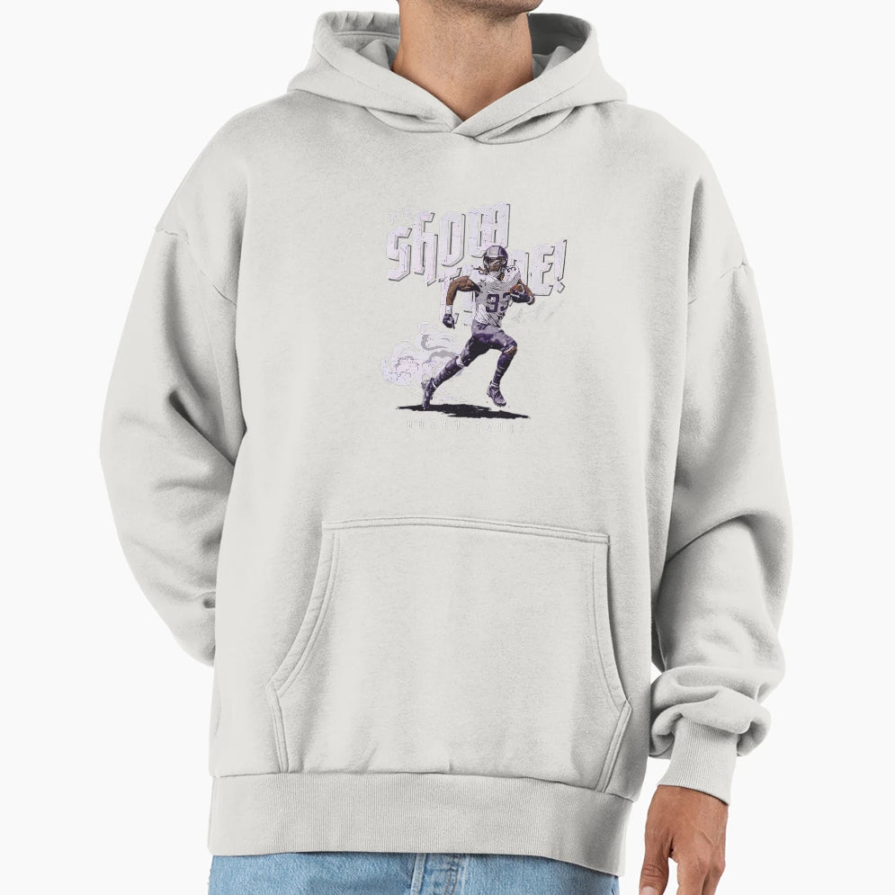 Aaron Jones Minnesota Show Tyme Run Hoodie - Minimalist Print Unisex - T-Shirt, Sweatshirt, Hoodie