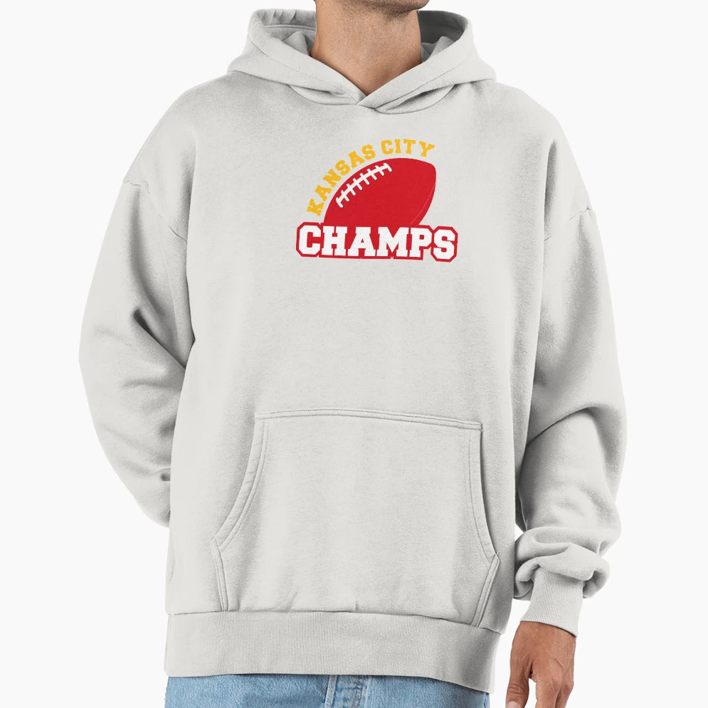 Kansas City Champs Hoodie - Custom Art Print Men Women - T-Shirt, Sweatshirt, Hoodie