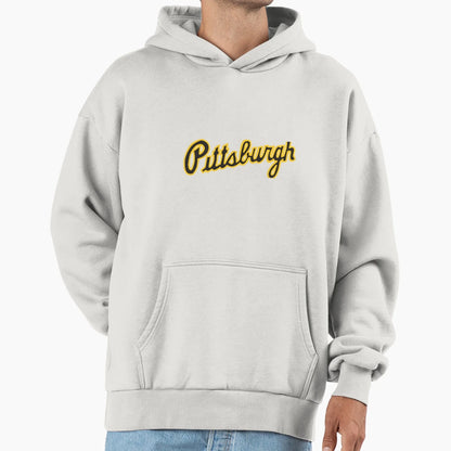 Pittsburgh Script Hoodie - Fun Novelty Design Unisex - T-Shirt, Sweatshirt, Hoodie