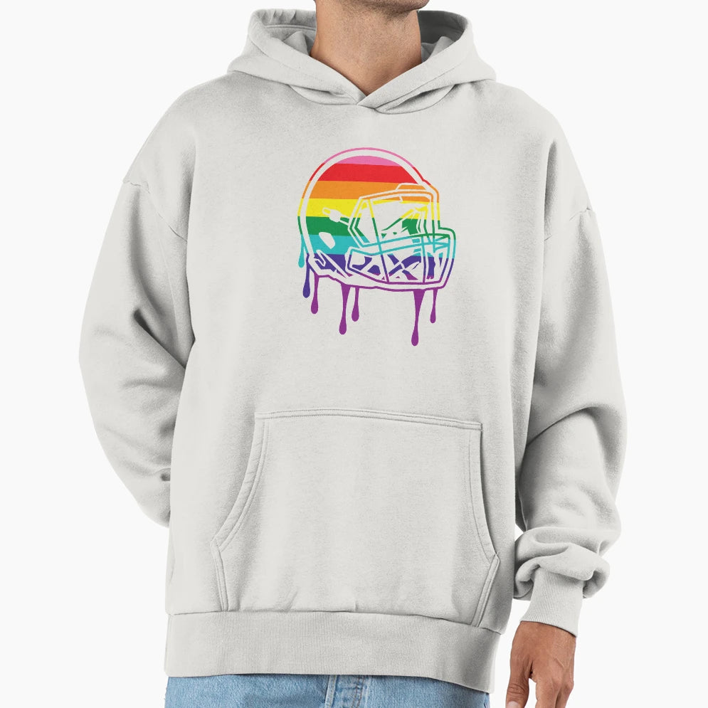 Pride Football Hoodie - Minimalist Print for Adults - T-Shirt, Sweatshirt, Hoodie