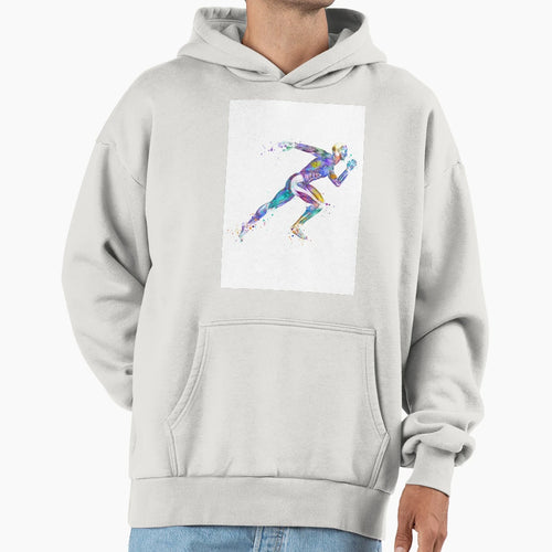 Anatomy Runner Colorful Watercolor Hoodie - Aesthetic Graphic Unisex - T-Shirt, Sweatshirt, Hoodie