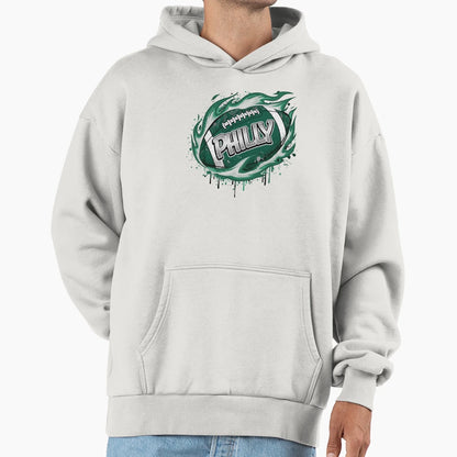 Philly Football Philadelphia Hoodie - Graphic Print for Adults - T-Shirt, Sweatshirt, Hoodie