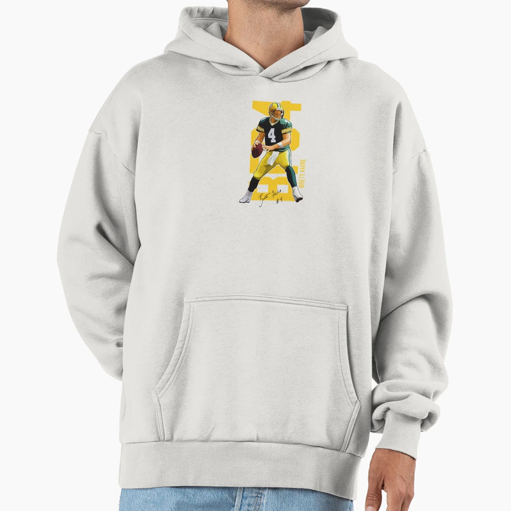Brett Favre 4 Ready To Pass Hoodie - Casual Everyday Wear Unisex - T-Shirt, Sweatshirt, Hoodie