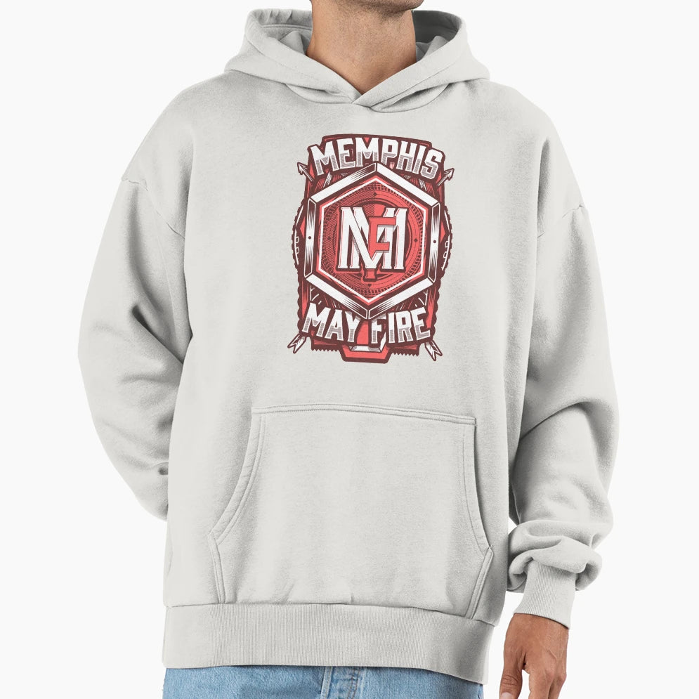 Memphis May Fire Shield Hoodie - Graphic Print for Adults - T-Shirt, Sweatshirt, Hoodie