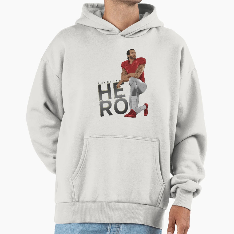 American Hero Hoodie - Minimalist Print for Adults - T-Shirt, Sweatshirt, Hoodie