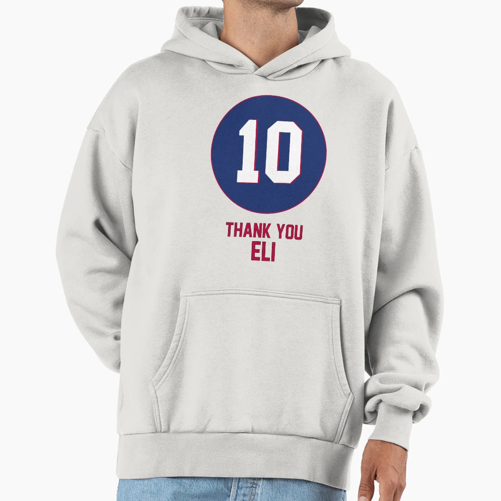 Eli Manning Thank You Eli New York Hoodie - Custom Art Print Men Women - T-Shirt, Sweatshirt, Hoodie