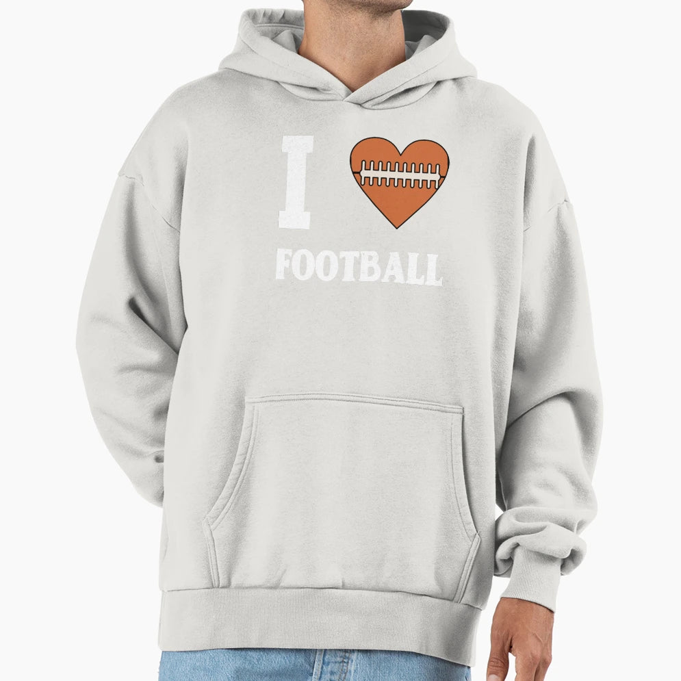 I Love Football T-Shirt - Unique Graphic Unisex - T-Shirt, Sweatshirt, Hoodie