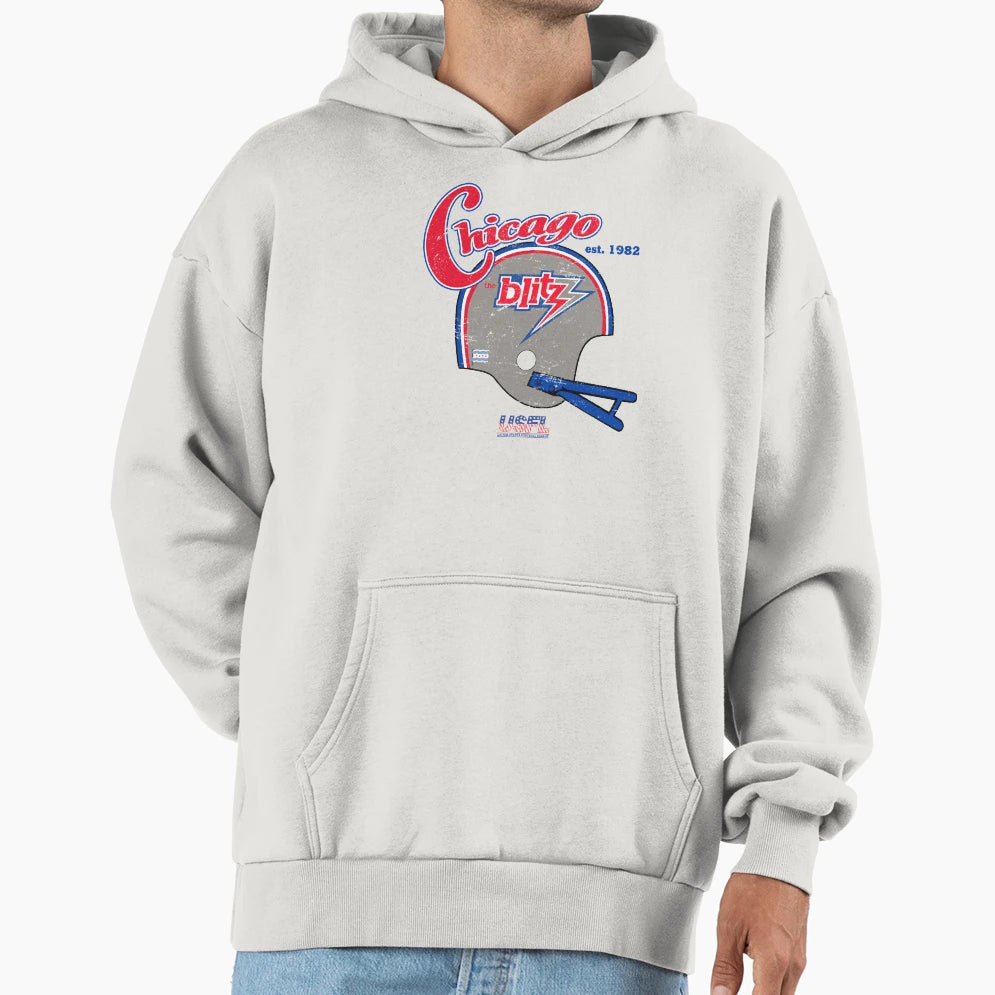Distressed Chicago Blitz Hoodie - Streetwear Style for Adults - T-Shirt, Sweatshirt, Hoodie
