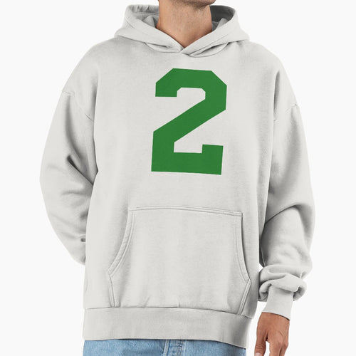 Number 2 Green Two Sports Number 2 Hoodie - Trendy Graphic for Adults - T-Shirt, Sweatshirt, Hoodie