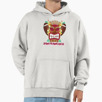 San Francisco Hawaiian Tropical Hoodie - Fun Novelty Design for Adults - T-Shirt, Sweatshirt, Hoodie
