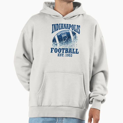 Indianapolis Football Hoodie - Minimalist Print Men Women - T-Shirt, Sweatshirt, Hoodie