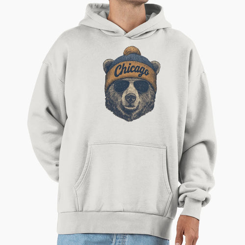 Chicago Bears Hoodie - Fun Novelty Design for Adults - T-Shirt, Sweatshirt, Hoodie