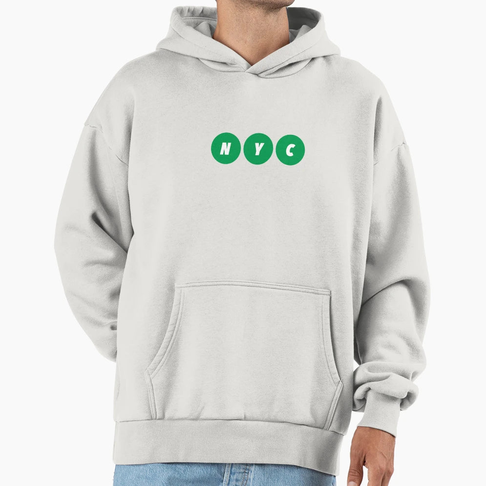 Nyc Green Horizontal Hoodie - Unique Graphic Men Women - T-Shirt, Sweatshirt, Hoodie