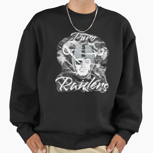 Raiders Plastic Textured Sweatshirt - Custom Art Print Men Women - T-Shirt, Sweatshirt, Hoodie