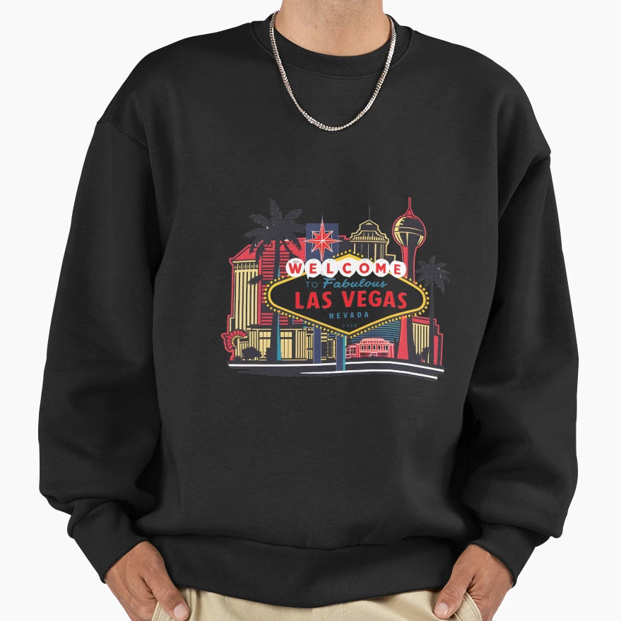 Las Vegas Sweatshirt - Trendy Graphic for Adults - T-Shirt, Sweatshirt, Hoodie