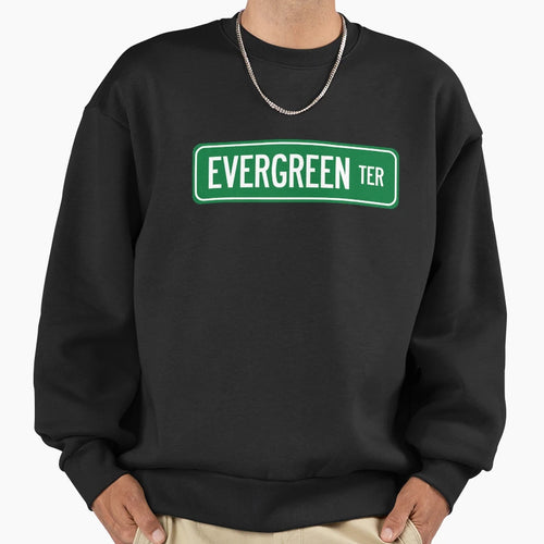 Evergreen Terrace Sweatshirt - Custom Art Print for Adults - T-Shirt, Sweatshirt, Hoodie
