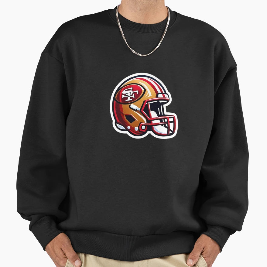 Red Gold Helmet Icon Sweatshirt - Custom Art Print for Adults - T-Shirt, Sweatshirt, Hoodie