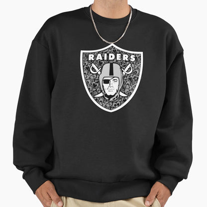 Raider Shield Hearts Sweatshirt - Aesthetic Graphic for Adults - T-Shirt, Sweatshirt, Hoodie