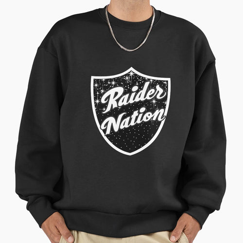 Raider Nation Shield Stars 2 Sweatshirt - Graphic Print Unisex - T-Shirt, Sweatshirt, Hoodie