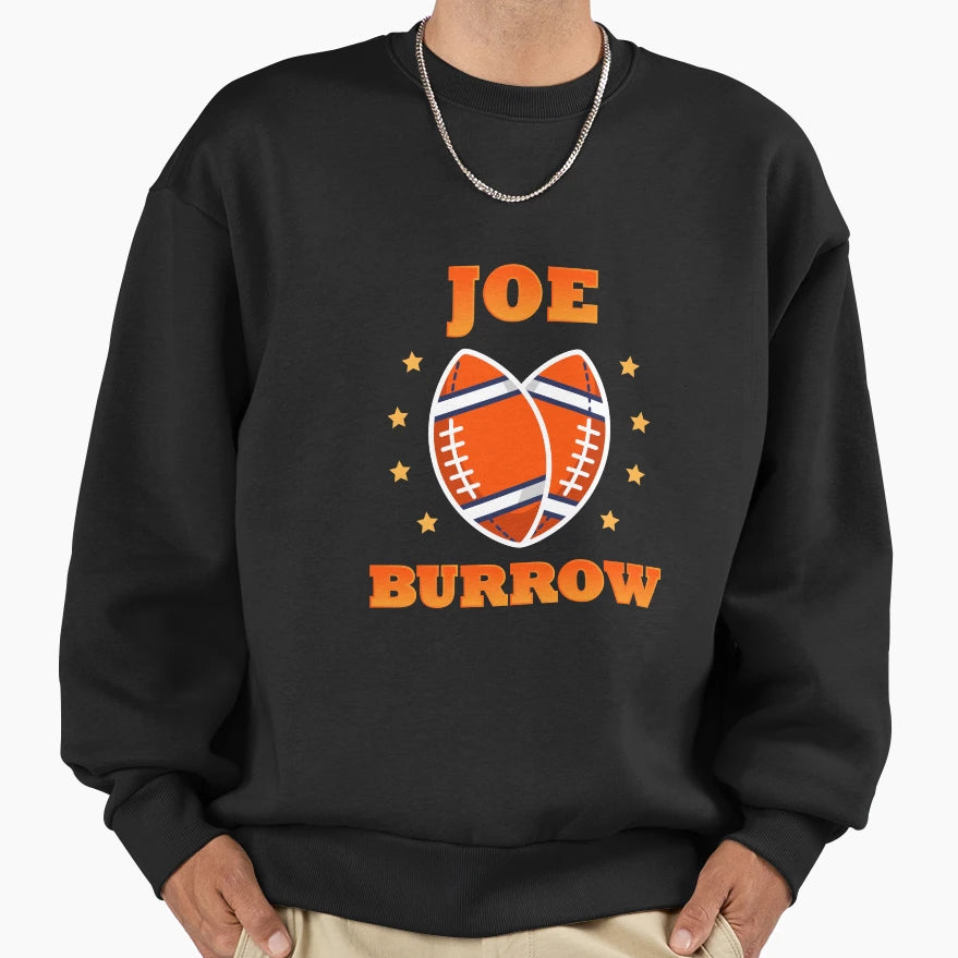 JB American Football Sports Love Sweatshirt - Trendy Graphic for Adults - T-Shirt, Sweatshirt, Hoodie