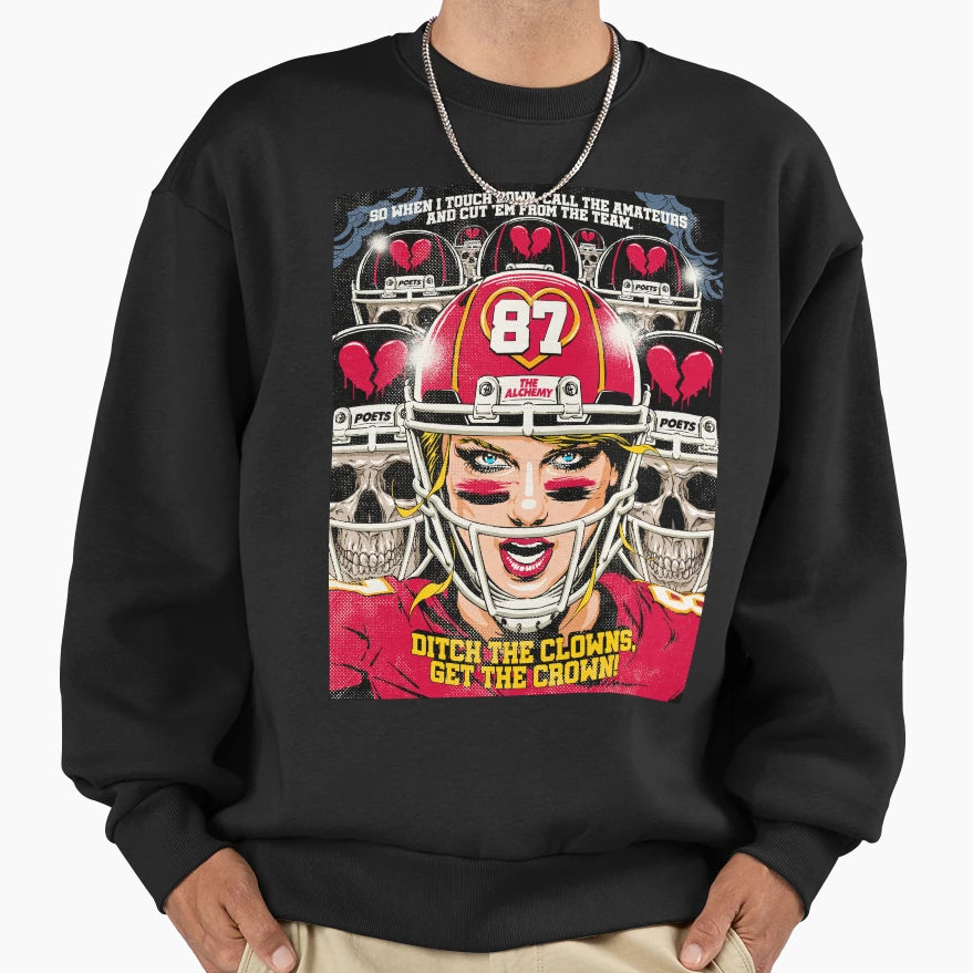 Get Crown Sweatshirt - Minimalist Print Unisex - T-Shirt, Sweatshirt, Hoodie