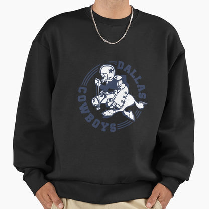 Cowboys D Ll S Logo Sweatshirt - Aesthetic Graphic for Adults - T-Shirt, Sweatshirt, Hoodie