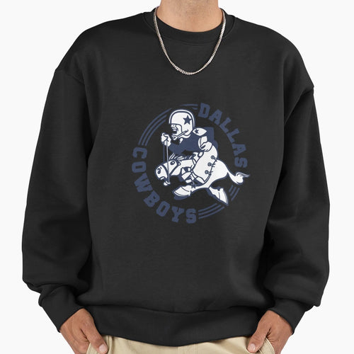 Cowboys D Ll S Logo Sweatshirt - Aesthetic Graphic for Adults - T-Shirt, Sweatshirt, Hoodie