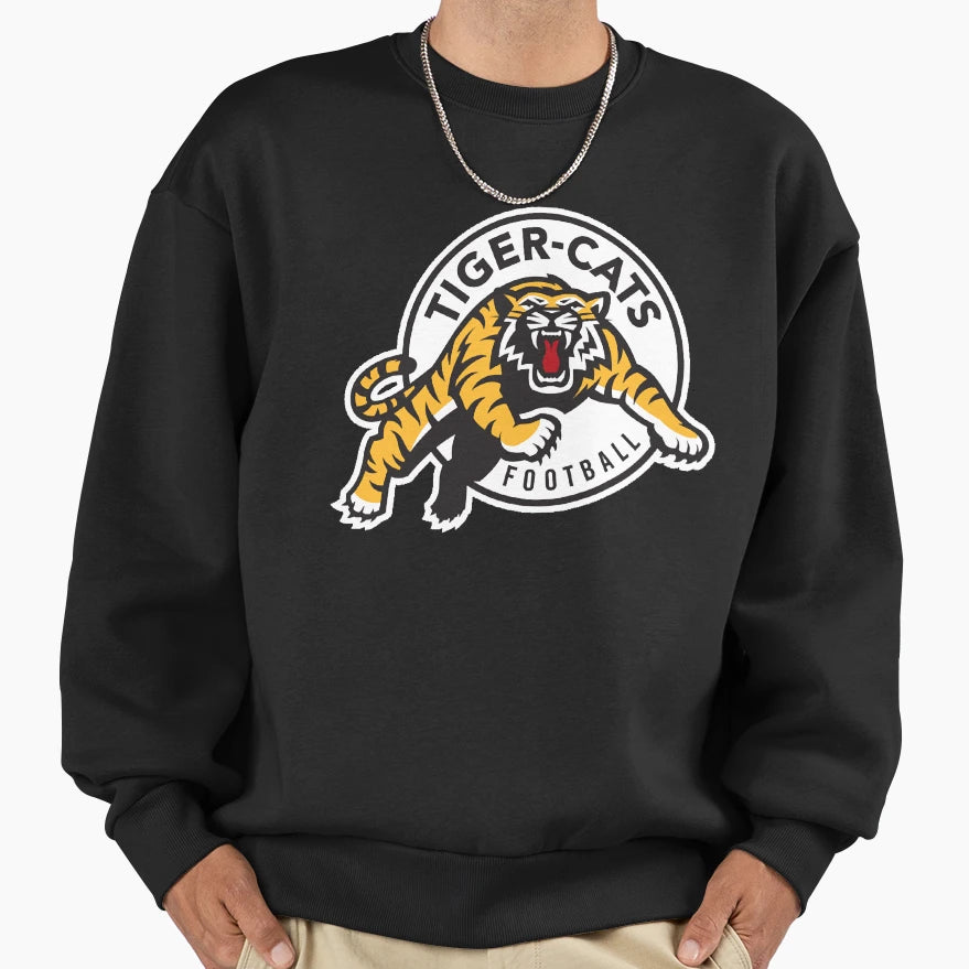 Hamilton Tiger Cats Cfl Logo Sweatshirt - Fun Novelty Design Unisex - T-Shirt, Sweatshirt, Hoodie