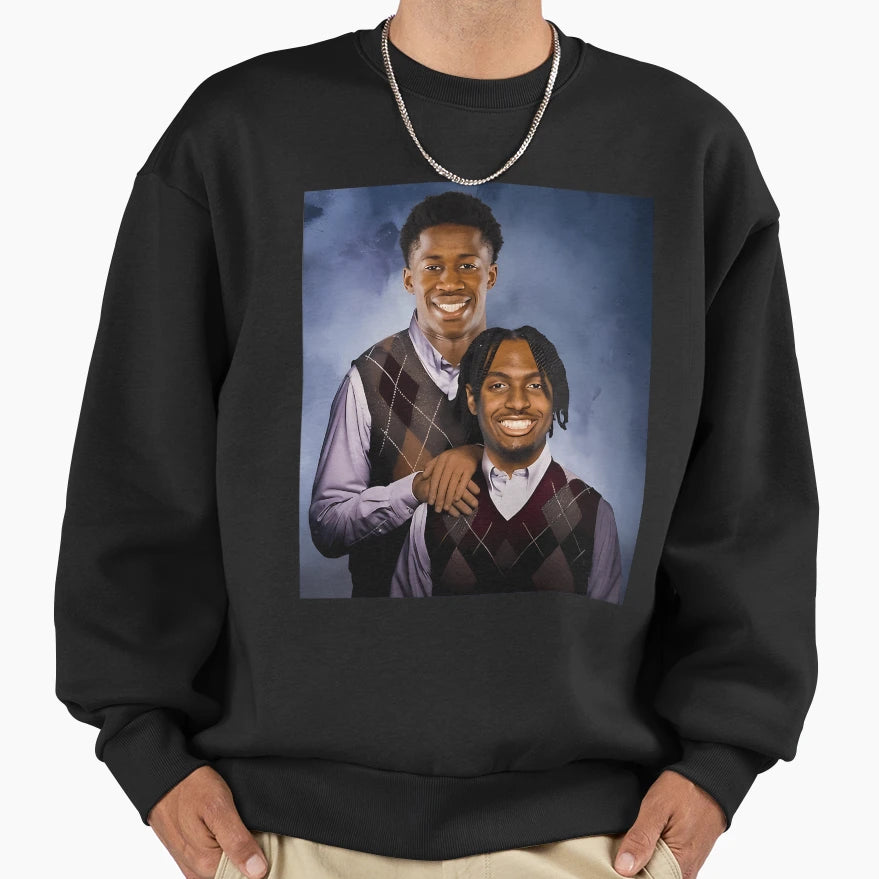 Tyrese Maxey V J Edgecombe Sweatshirt - Minimalist Print for Adults - T-Shirt, Sweatshirt, Hoodie